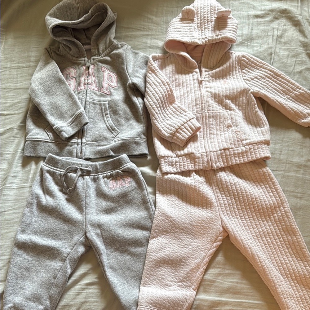 SOLD GAP Kids Matching Sets in Gray and Pink